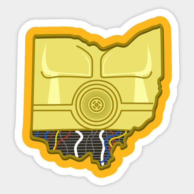 Ohio 3po Sticker by mbloomstine